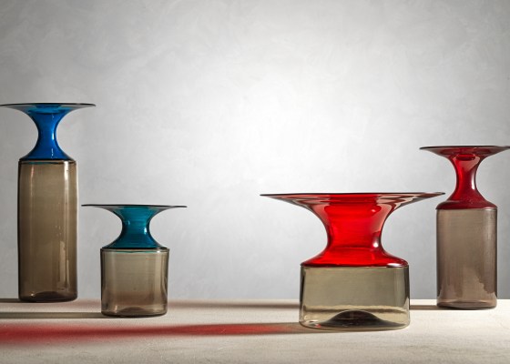 Vasi della serie Lapponi, Tapio Wirkkala per Venini, 1966